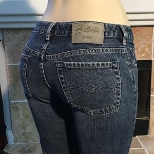 SILVER WOMENS JEANS BOOT CUT SIZE 28" X 32"